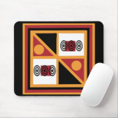Afrikanische Stammesgeometrie Mousepad (Mit Mouse)