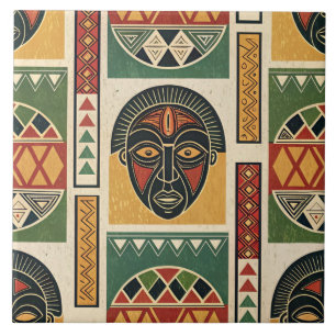 Afrikanische Stammeskeramikfliese Fliese