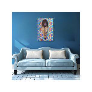 Afrikanische Stammesmaske Canvas Print Leinwanddruck