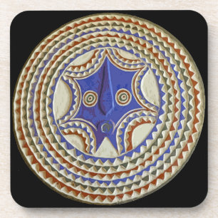 Afrikanische Stammesmaske Getränkeuntersetzer