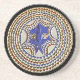 Afrikanische Stammesmaske Getränkeuntersetzer
