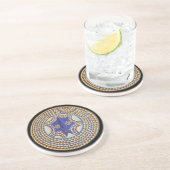 Afrikanische Stammesmaske Getränkeuntersetzer (Seite)