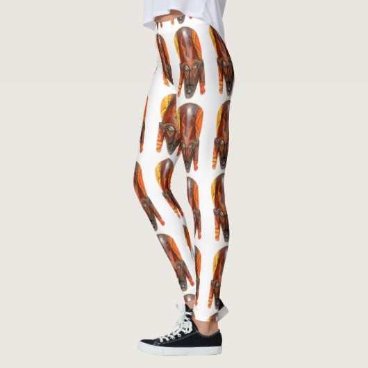 afrikanische Stammesmaske Leggings (Links)
