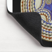 Afrikanische Stammesmaske Mousepad (Ecke)