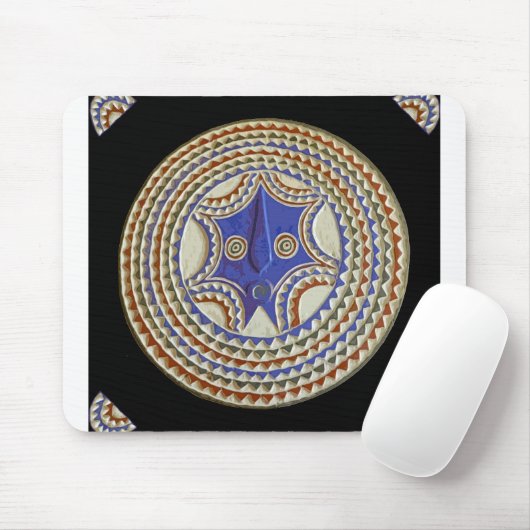 Afrikanische Stammesmaske Mousepad (Mit Mouse)