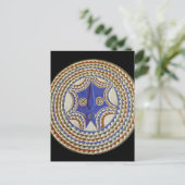 Afrikanische Stammesmaske Postkarte (Stehend Vorderseite)