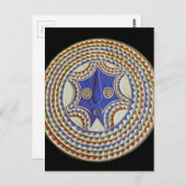 Afrikanische Stammesmaske Postkarte (Vorne/Hinten)