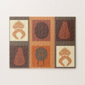 Afrikanische Stammesmaske Puzzle (Horizontal)