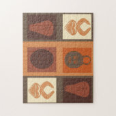 Afrikanische Stammesmaske Puzzle (Vertikal)