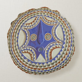 Afrikanische Stammesmaske Rundes Kissen