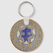 Afrikanische Stammesmaske Schlüsselanhänger (Vorderseite)