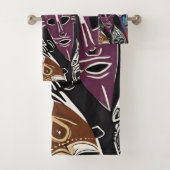 Afrikanische Stammesmassen farbenfroh Badhandtuch Set (Insitu)