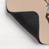 Afrikanische Stammesmutter mit korbischer Stammesk Mousepad (Ecke)