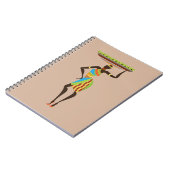 Afrikanische Stammesmutter mit korbischer Stammesk Notizblock (Linke Seite)