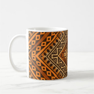 Afrikanische Stammestextilien: ethnischer Stil. Kaffeetasse