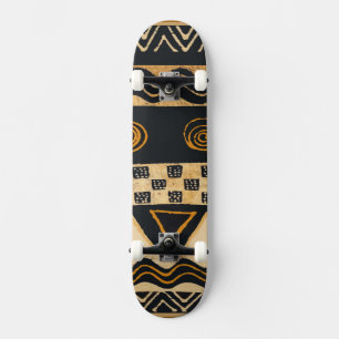 Afrikanische Stammesvolkskunst Skateboard