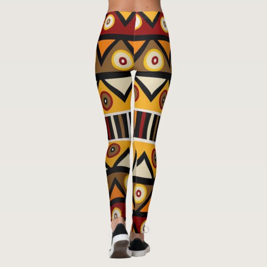 afrikanische Stammeswerbung Leggings (Rückseite)