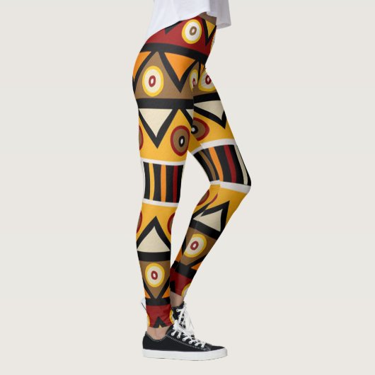 afrikanische Stammeswerbung Leggings (Rechts)