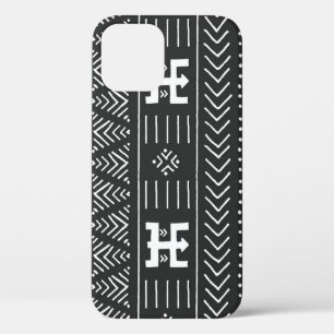 Afrikanische Stammkunst: Geometrisches Schwarz & W Case-Mate iPhone Hülle