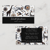 Afrikanische Stammtiere Visitenkarte (Vorne/Hinten)