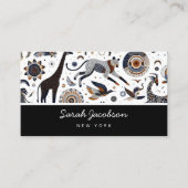 Afrikanische Stammtiere Visitenkarte (Vorderseite)