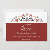 afrikanische Stile Einladung (Vorderseite)