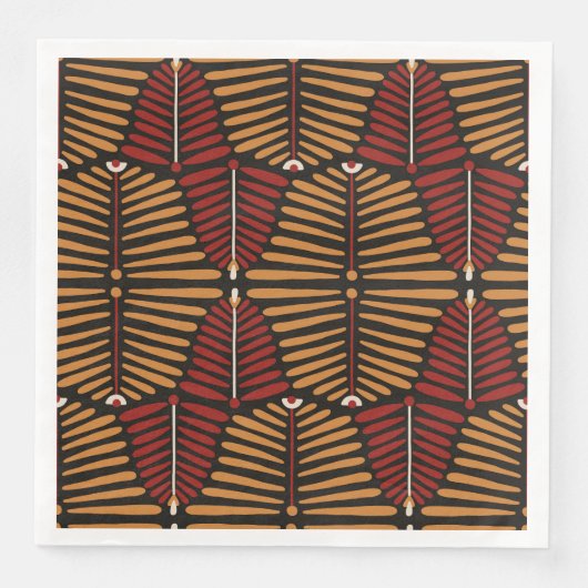 afrikanische Stile Serviette (Vorderseite)