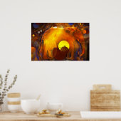 afrikanische Stimmung Poster (Küche)