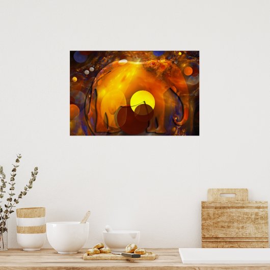 afrikanische Stimmung Poster (Küche)