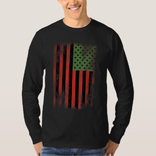Afrikanische Stolperflagge - Panafrikanische Grüne T-Shirt