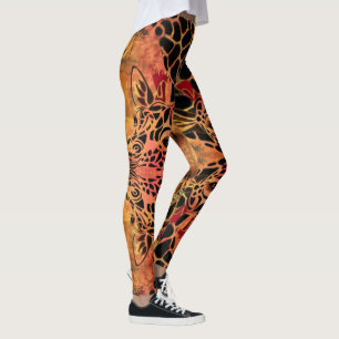 afrikanische Style Design Giraffen Leggings