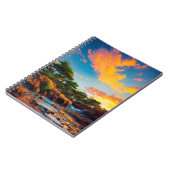 Afrikanische Sunset Paints a River Notizblock (Linke Seite)