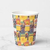 Afrikanische Symbolische Kunstsammlung Pappbecher (Rechts)