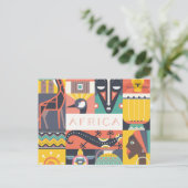 Afrikanische Symbolische Kunstsammlung Postkarte (Stehend Vorderseite)