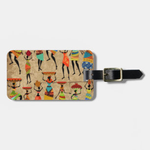 Afrikanische Tanzen-Damen Gepäckanhänger
