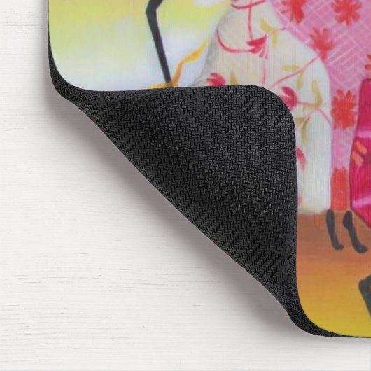 Afrikanische Tanzen-Frau Mousepad (Ecke)