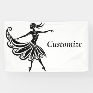 afrikanische Tänzer Silhouette Kunst Thunder_Thund Banner