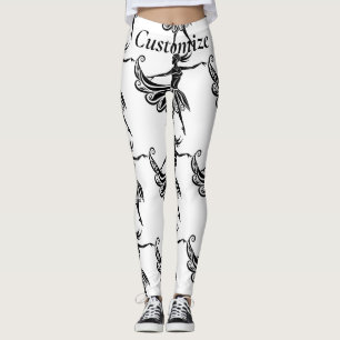 afrikanische Tänzer Silhouette Kunst Thunder_Thund Leggings