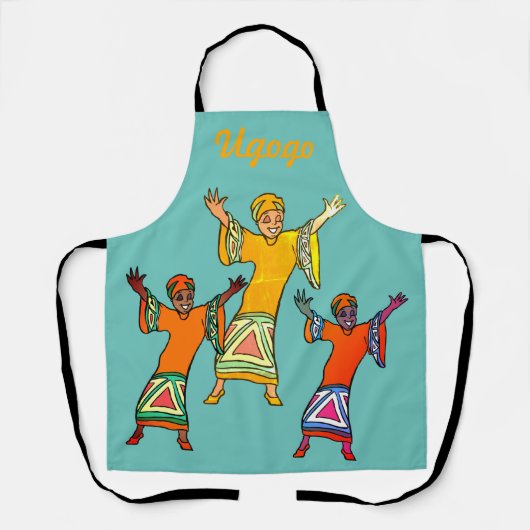 Afrikanische Tänzerin Schürze (Vorderseite)
