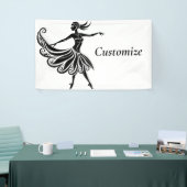 Afrikanische Tänzerin Silhouette Art Thunder_Thund Banner (Messeveranstaltung)
