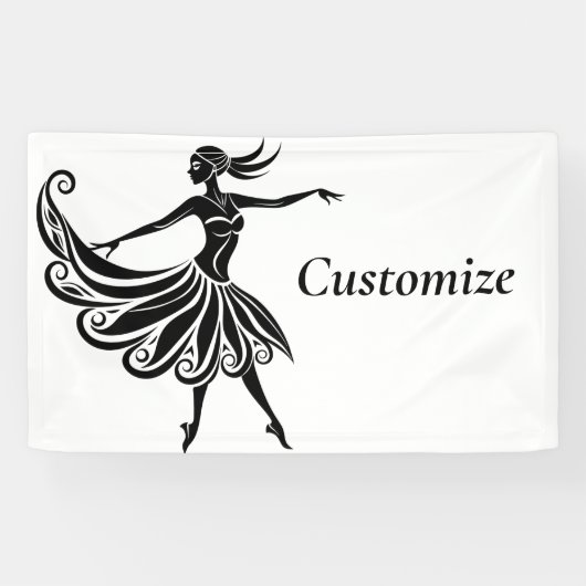 Afrikanische Tänzerin Silhouette Art Thunder_Thund Banner (Horizontal)