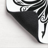 Afrikanische Tänzerin Silhouette Art Thunder_Thund Mousepad (Ecke)