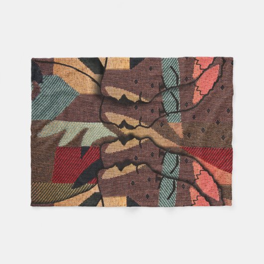 afrikanische Tapestry Fleecedecke (Vorderseite (Horizontal))