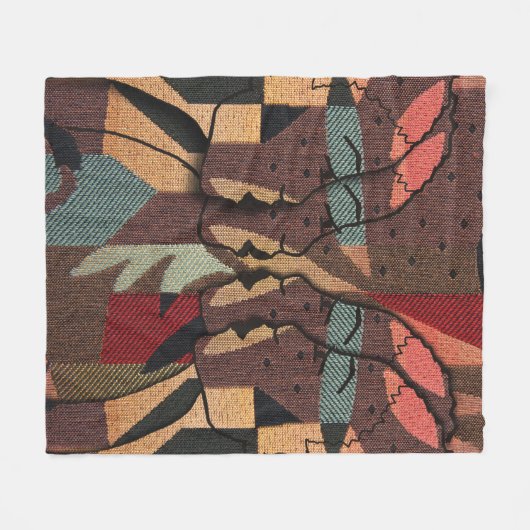 afrikanische Tapestry Fleecedecke (Vorderseite (Horizontal))