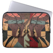 afrikanische Tapestry Laptopschutzhülle (Vorderseite)