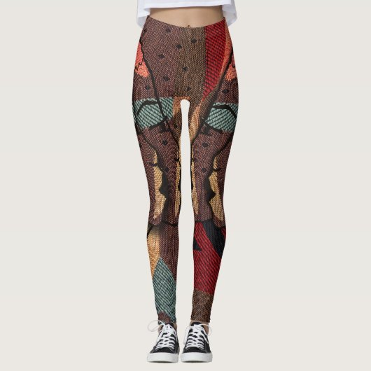afrikanische Tapestry Leggings (Vorderseite)