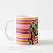 Afrikanische Tasse der farbenfrohen Elefanten (Links)