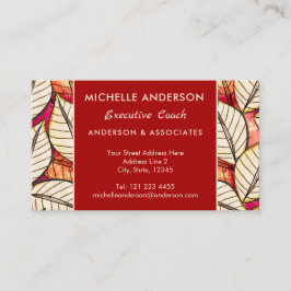 afrikanische Textilien-tropische Flora Visitenkarte