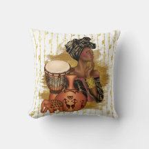 Afrikanische Throw-Kissen