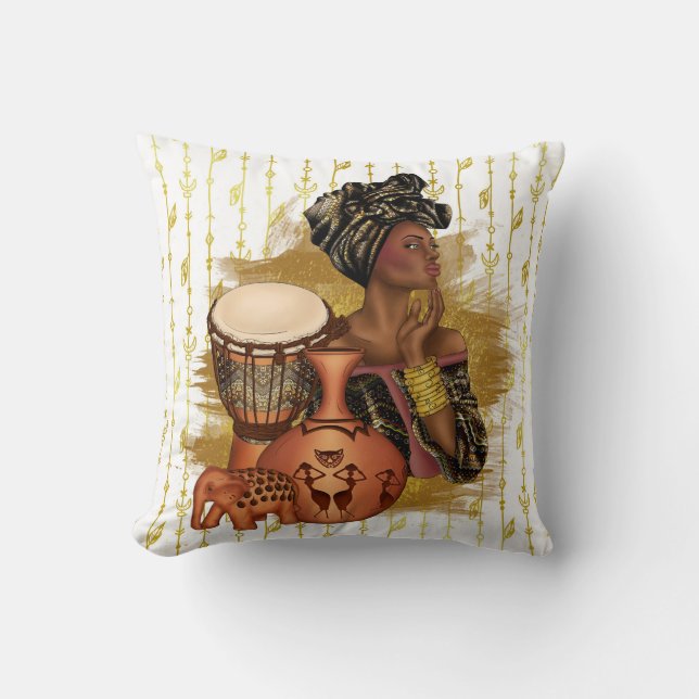 Afrikanische Throw-Kissen Kissen (Vorderseite)